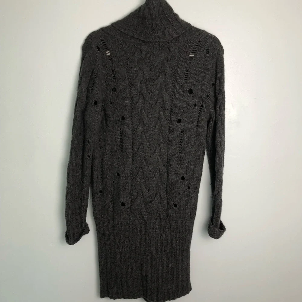Wyeth By Todd Magill Distressed Cashmere‎ Blend Cardigan Sweater Sz. M